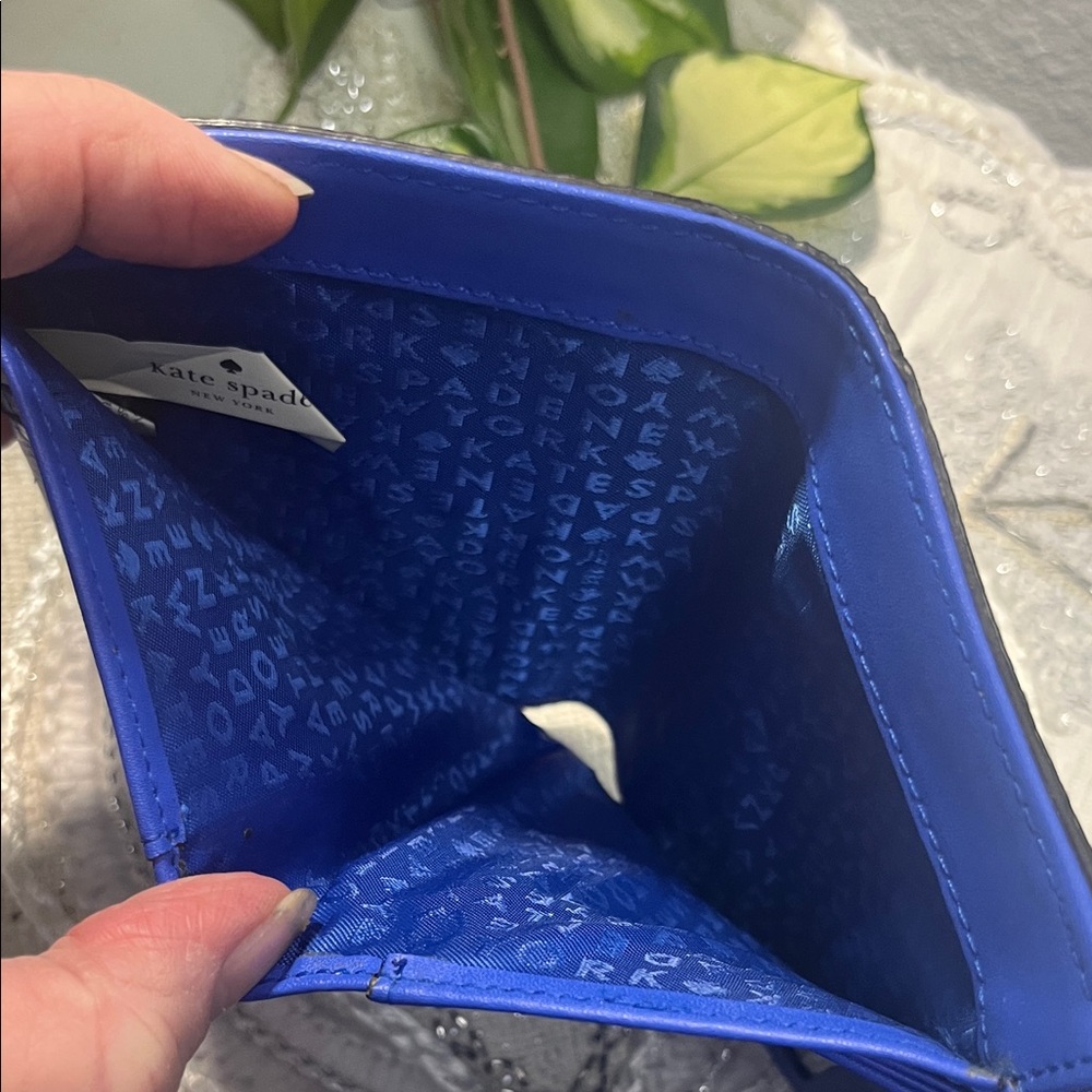 Kate Spade New York Blue Tri-Fold Wallet - Picture 15 of 16